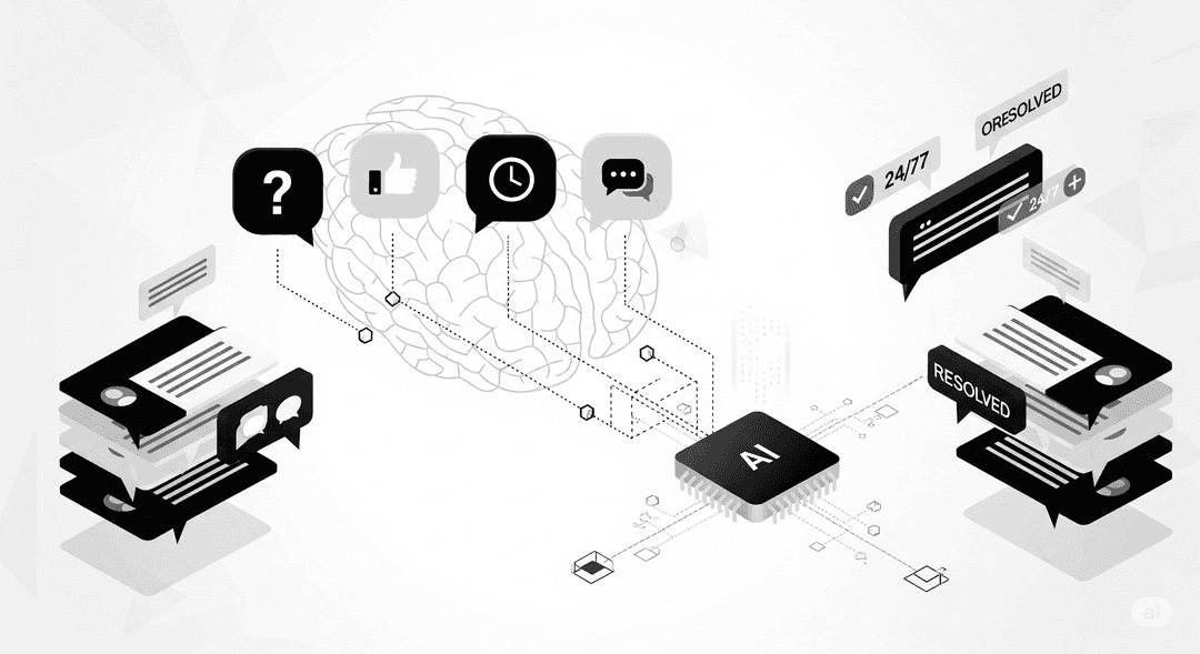 Customer support AI interface demonstration